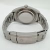 Back View Of Screwback Back Case And Closed Stainless Steel Band Of Rolex 114300 Watch Pre Owned Condition