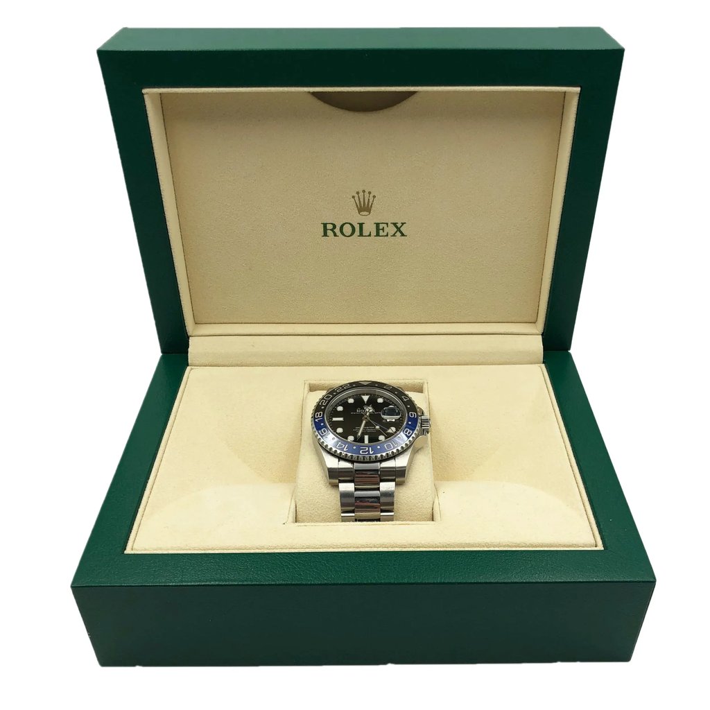  Full View Box, Documents and Rolex 116710BLNR With Watch In The Image 