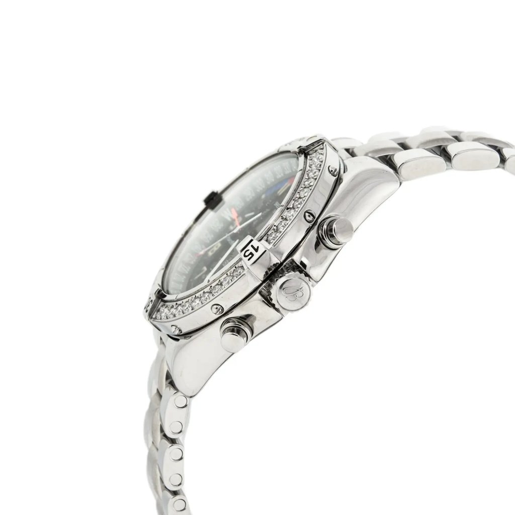 View Of Crown Facing Side Of Breitling A530401 Stainless Steel Watch Pre Owned Condition