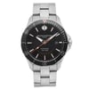 Front Full View Of Baume & Mercier 10340 Stainless Steel Watch Pre Owned Condition Good