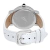 Back View Of Snap Back Case And Closed Leather Band Of AEROWATCH 43938-AA03 Watch Display Model Condition