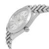 View Of Crown Facing Side Of Rolex 126300 Stainless Steel Watch Display Model Condition