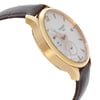 An image of a Wristwatch by Tissot. This Pre Owned item is designed for Men, featuring a Casual style. It has a Quartz movement and an Analog display with a White dial color. The indices include 12-Hour Dial,24-Hour Dial,Arabic Numerals,Stick Indexes. The band is made of Leather and the case is made of Stainless Steel. The watch has a Round shape with a case size of 42 mm and a case thickness of 11 mm.