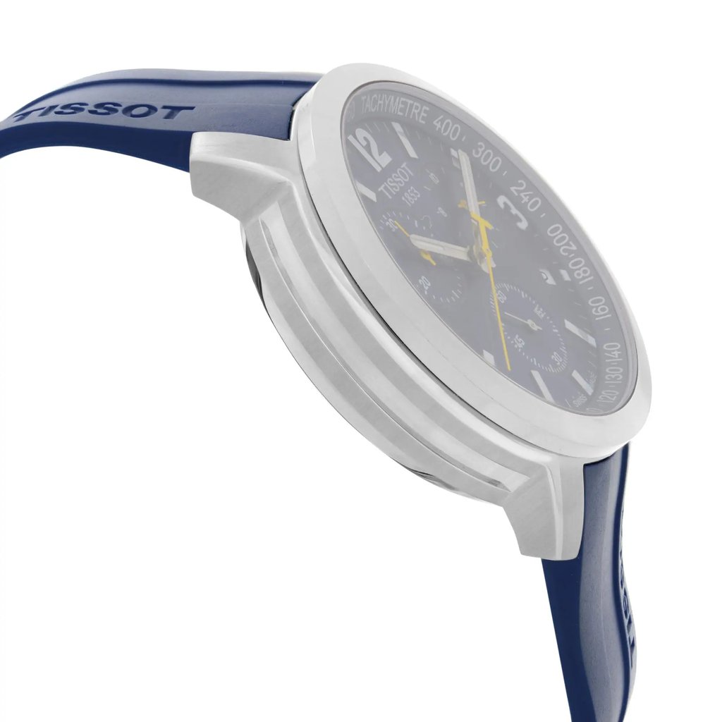 View Of Opposite Crown Facing Side Of Tissot T055.417.17.047.00 Stainless Steel Watch Pre Owned Condition