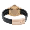 Back View Of Solid Back Case And Closed Rubber Band Of Rolex 116655BKSRS Watch Pre Owned Condition