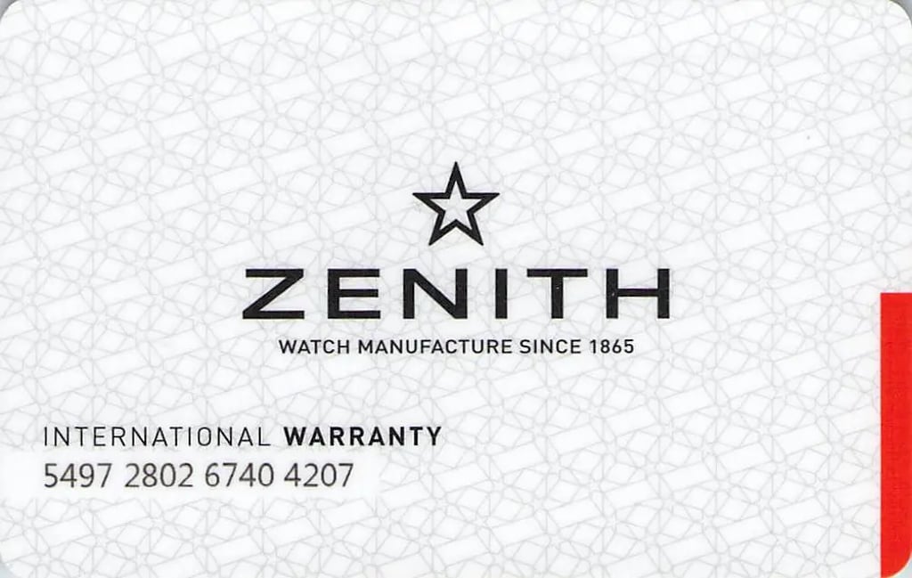 6th image of Zenith 03.2130.682/22.C493 Wristwatch, Unworn condition