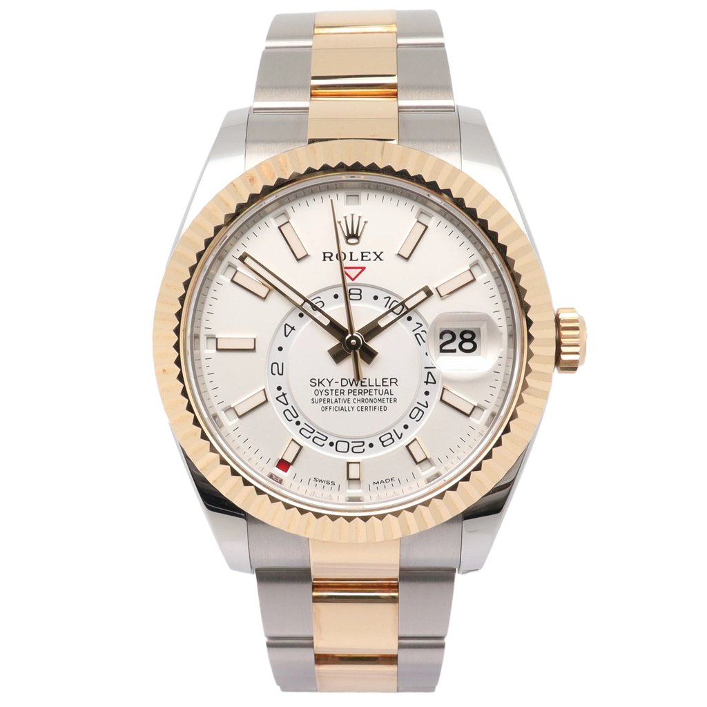 Front Full View Of Rolex 326933 Stainless Steel Watch Pre Owned Condition {Product Condition}
