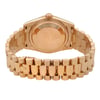 Back View Of {Caseback} Back Case And Closed Rose Gold Band Of Rolex 118235 Watch Pre Owned Condition
