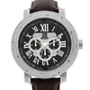 Up Close Front Facing Picture Of Techno Master TM-2132 Stainless Steel Watch Display Model Condition