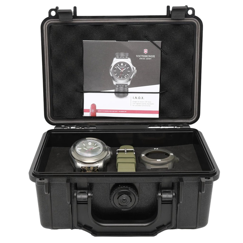  Full View Box, Documents and Victorinox 241727.1 With Watch In The Image 