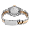 Back View Of Solid Back Case And Closed Stainless Steel,Yellow Gold Band Of Rolex 69173 Watch Pre Owned Condition