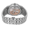 Back View Of Exhibition Back Case And Closed Stainless Steel Band Of Audemars Piguet 15500ST.OO.1220ST.01 Watch Pre Owned Condition
