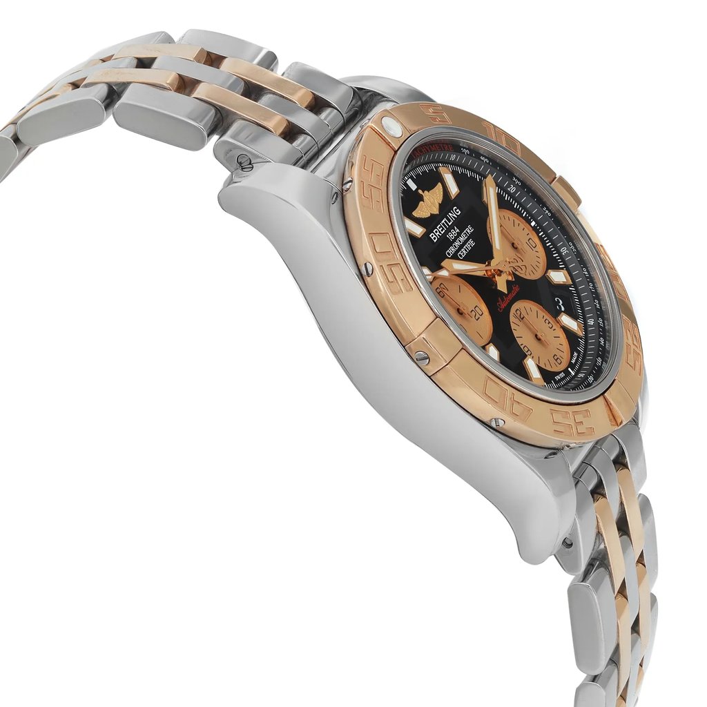 View Of Opposite Crown Facing Side Of Breitling CB014012/BA53-378C Stainless Steel Watch Pre Owned Condition