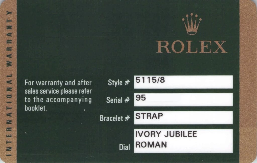 6th image of Rolex 5115/8 Wristwatch, PreOwned condition