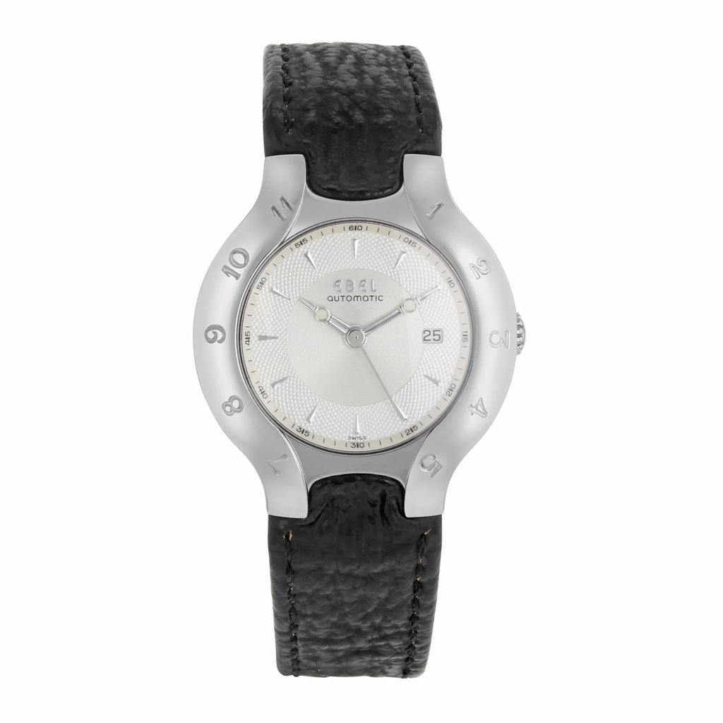 Front Full View Of EBEL 9093970 Stainless Steel Watch Pre Owned Condition {Product Condition}