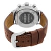 An image of a Wristwatch by Shinola. This Pre Owned item is designed for Men, featuring a Casual style. It has a Quartz movement and an Analog display with a Blue dial color. The indices include 12-Hour Dial,Arabic Numerals. The band is made of Stainless Steel and the case is made of Stainless Steel. The watch has a Round shape with a case size of 47 mm and a case thickness of 12 mm.