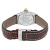 Back View Of {Caseback} Back Case And Closed Leather Band Of Breitling 8020 Watch Pre Owned Condition