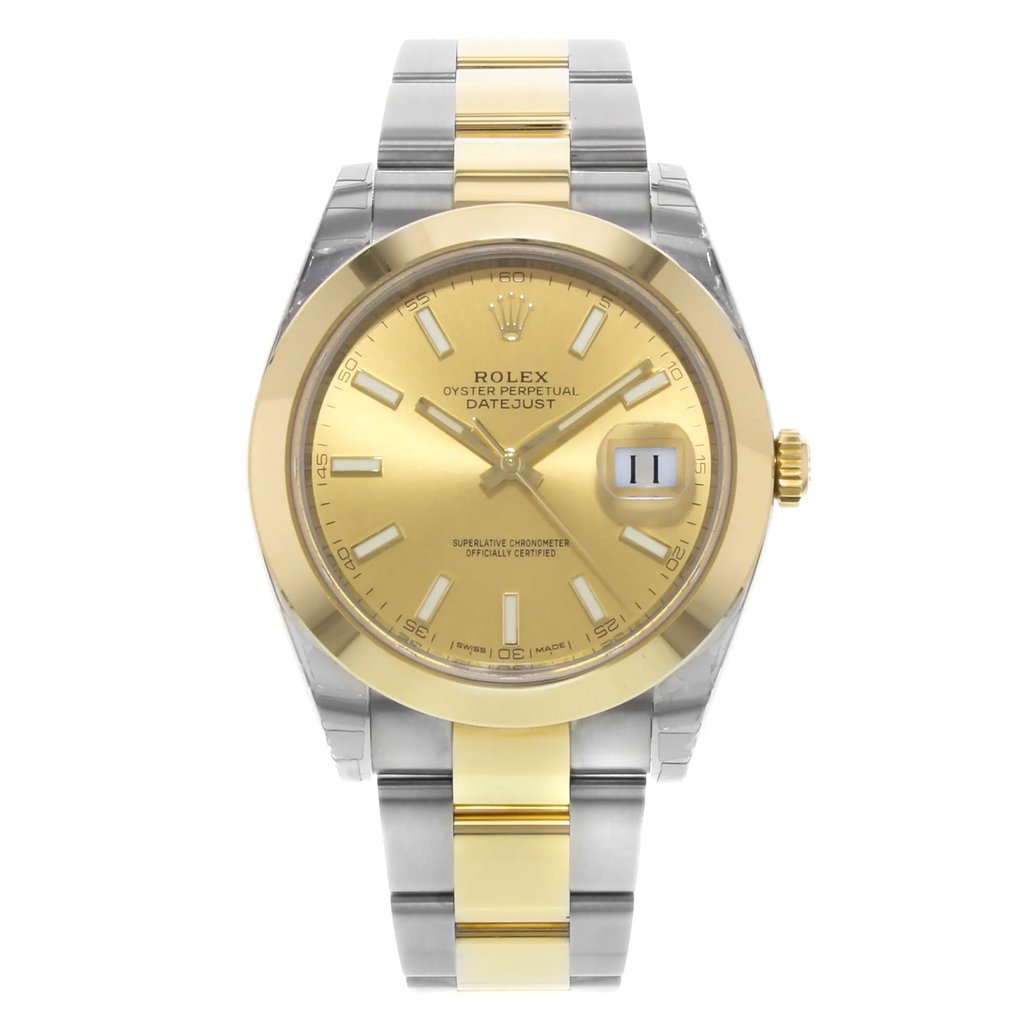 Front Full View Of Rolex 126303 Stainless Steel Watch Pre Owned Condition {Product Condition}