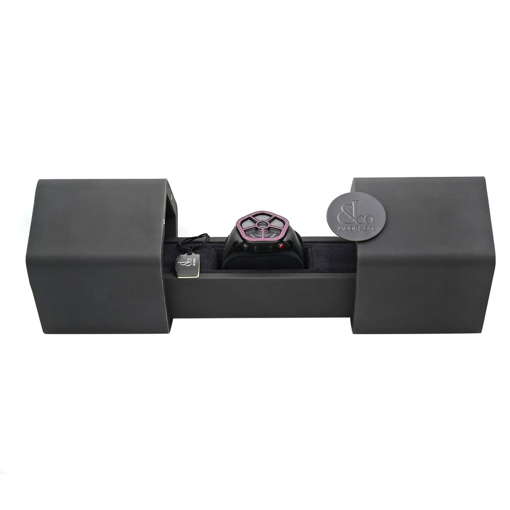  Full View Box, Documents and JACOB & Co. GH100.11.UU.PB.AHA4D With Watch In The Image 
