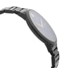 View Of Opposite Crown Facing Side Of Movado 0607211 Stainless Steel Watch Pre Owned Condition