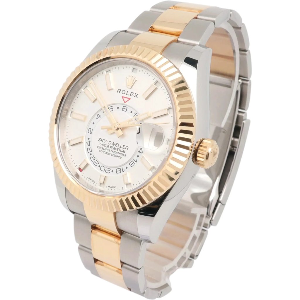 View Of Crown Facing Side Of Rolex 326933 Stainless Steel Watch Pre Owned Condition