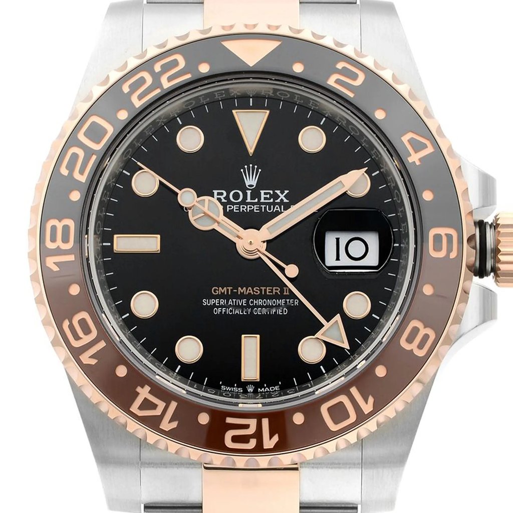 Up Close Front Facing Picture Of Rolex 126711CHNR Stainless Steel Watch Pre Owned Condition