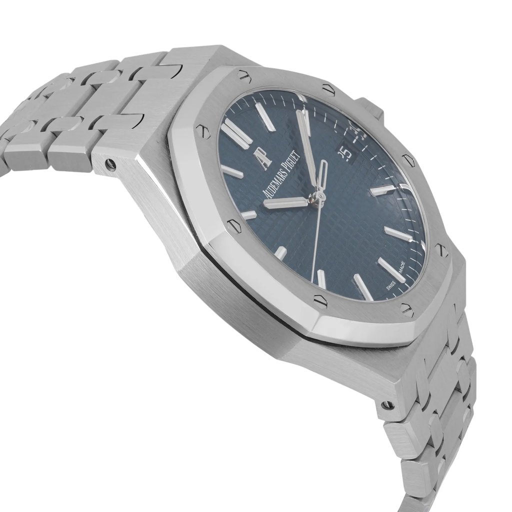 View Of Opposite Crown Facing Side Of Audemars Piguet 15500ST.OO.1220ST.01 Stainless Steel Watch Pre Owned Condition