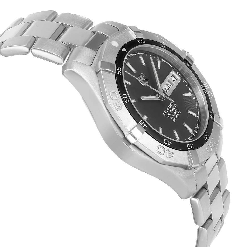 View Of Opposite Crown Facing Side Of TAG Heuer WAF2010.BA0818 Stainless Steel Watch Pre Owned Condition