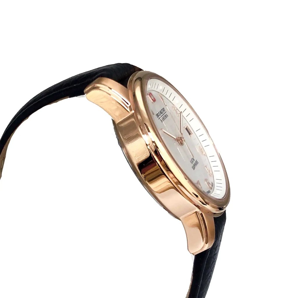 View Of Opposite Crown Facing Side Of Swiss Military Hanowa 06-4141.2.09.001 Stainless Steel Watch Display Model Condition