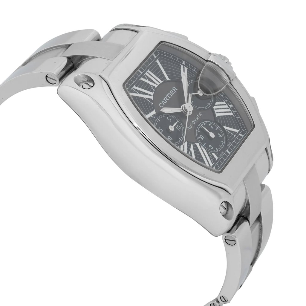 View Of Opposite Crown Facing Side Of Cartier W62007X6 Stainless Steel Watch Pre Owned Condition