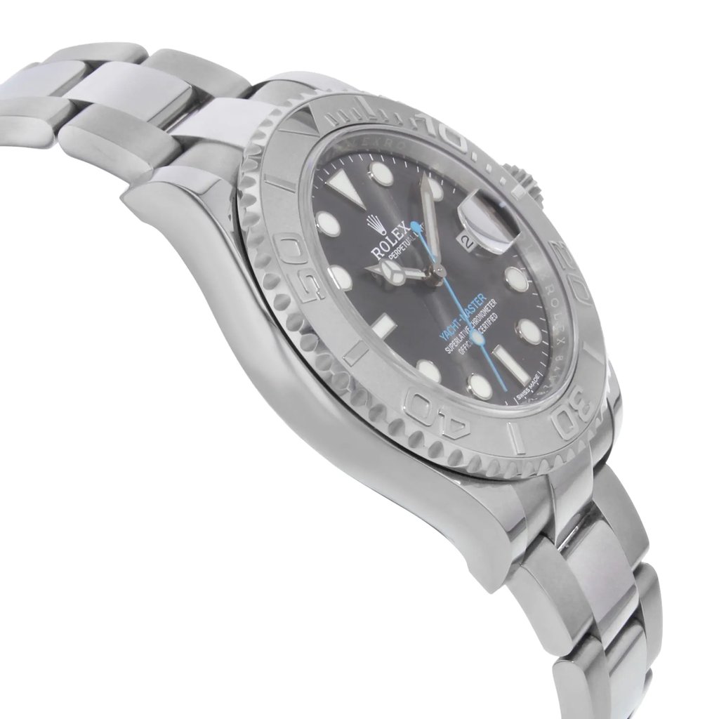 View Of Opposite Crown Facing Side Of Rolex 116622 Stainless Steel Watch Pre Owned Condition