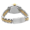 Back View Of Solid Back Case And Closed Stainless and Solid Gold Band Of Rolex 69173 Watch Pre Owned Condition
