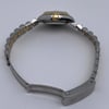 Back View Of Screwback Back Case And Open Stainless and Solid Gold Band Of Rolex 69173 Watch Pre Owned Condition