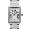 Up Close Front Facing Picture Of Cartier W5200028 Stainless Steel Watch Pre Owned Condition