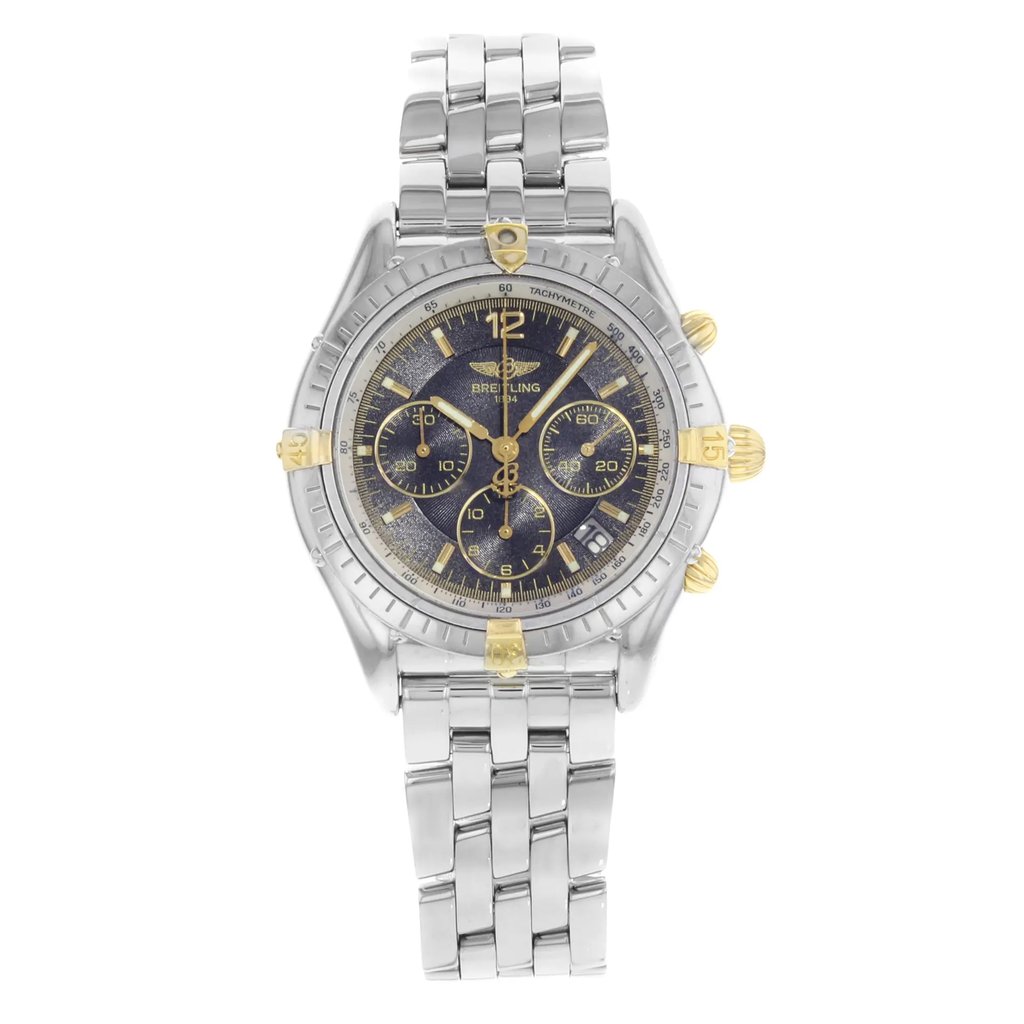 Front Full View Of Breitling B30012 Stainless Steel Watch Pre Owned Condition {Product Condition}