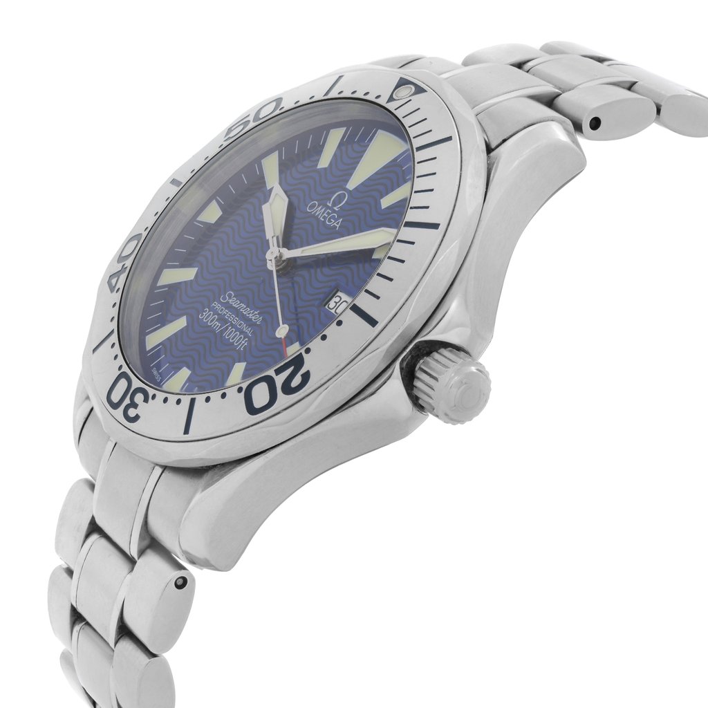 View Of Crown Facing Side Of OMEGA 2265.80.00 Stainless Steel Watch Pre Owned Condition