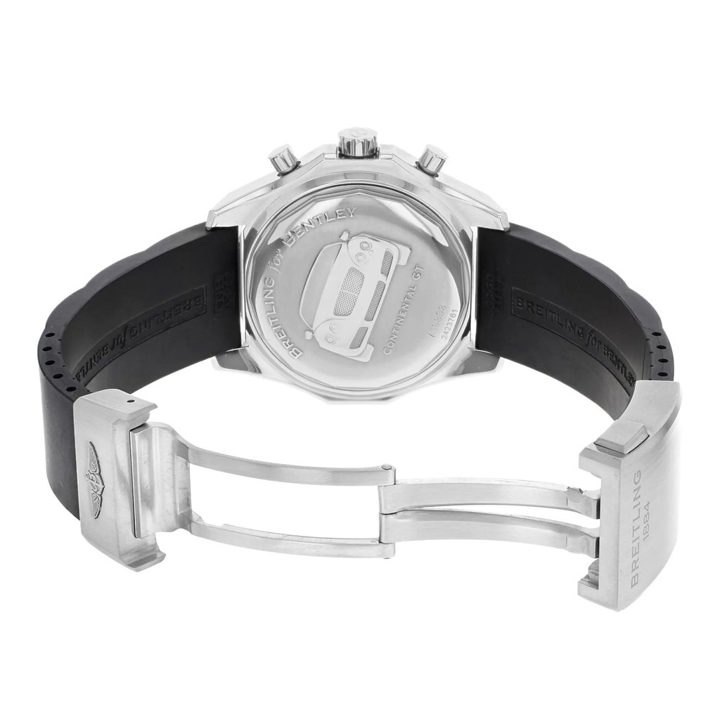 Back View Of {Caseback} Back Case And Open Silicon/Rubber Band Of Breitling A1336313/G680-1RD Watch Pre Owned Condition