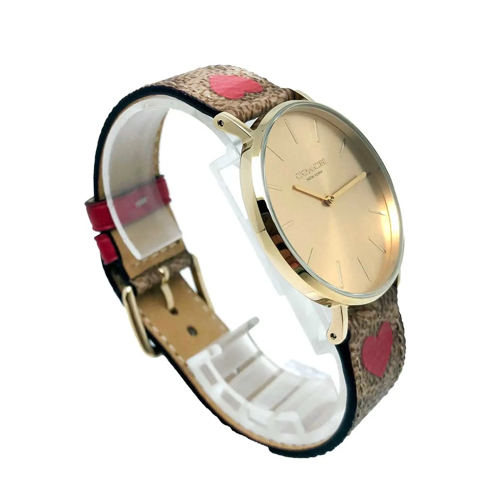 View Of Opposite Crown Facing Side Of Coach 14503886 Stainless Steel Watch Display Model Condition