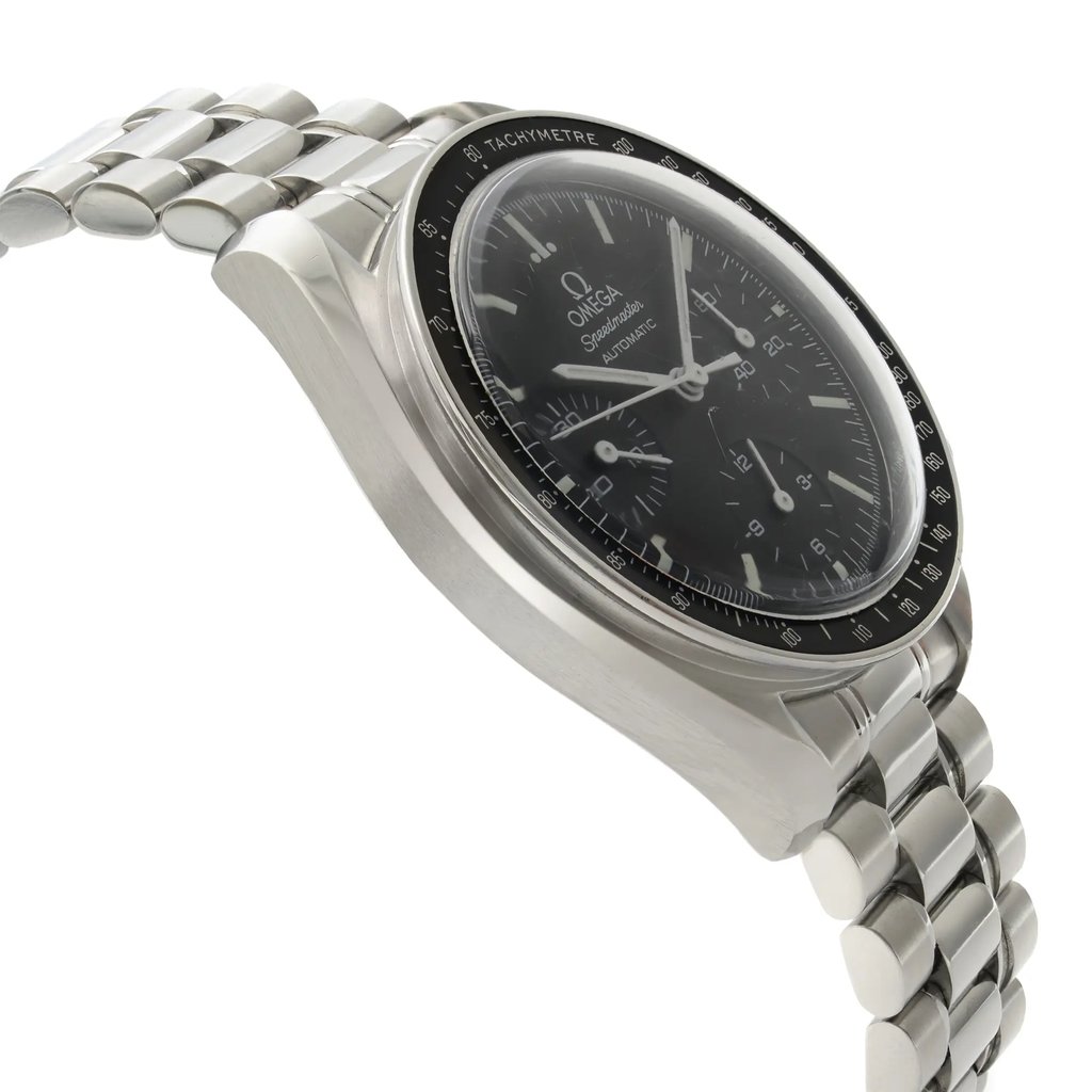 View Of Opposite Crown Facing Side Of OMEGA 3539.50.00 Stainless Steel Watch Pre Owned Condition