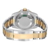 Back View Of Solid Back Case And Closed Stainless Steel,Gold Band Of Rolex 116613LN Watch Unworn Condition
