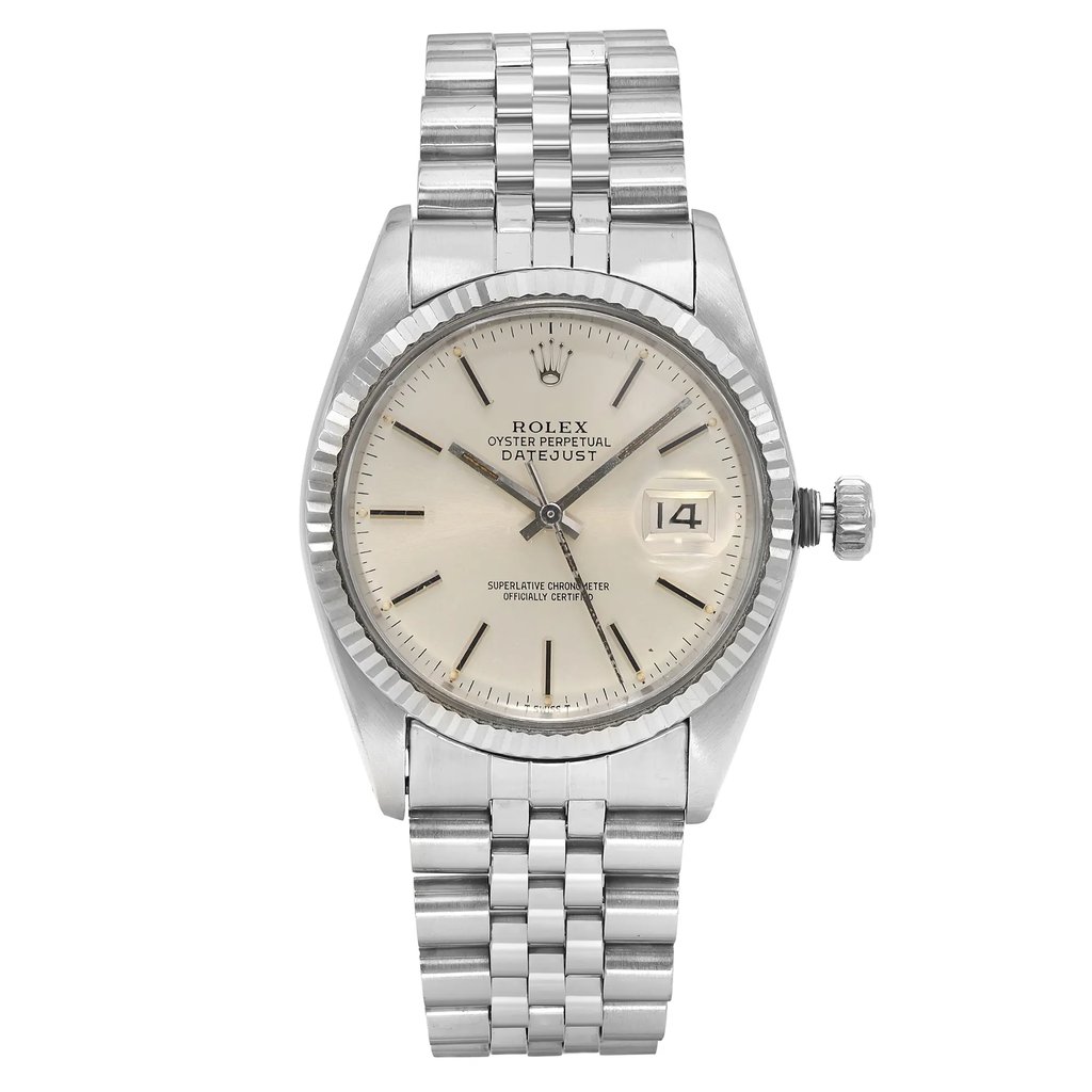 Front Full View Of Rolex 16014 Stainless Steel Watch Pre Owned Condition {Product Condition}