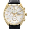 Up Close Front Facing Picture Of Bulova 97C108 Stainless Steel Watch Pre Owned Condition