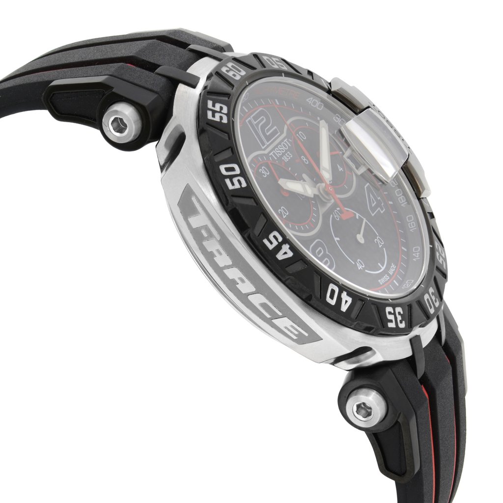 View Of Opposite Crown Facing Side Of Tissot T092.417.27.207.00  Stainless Steel Watch Display Model Condition