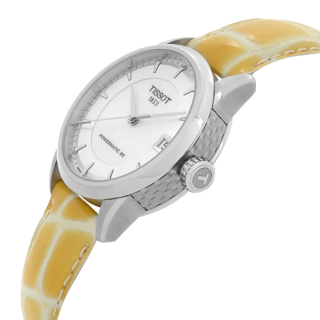 View Of Crown Facing Side Of Tissot T086.207.16.111.00 Stainless Steel Watch Pre Owned Condition