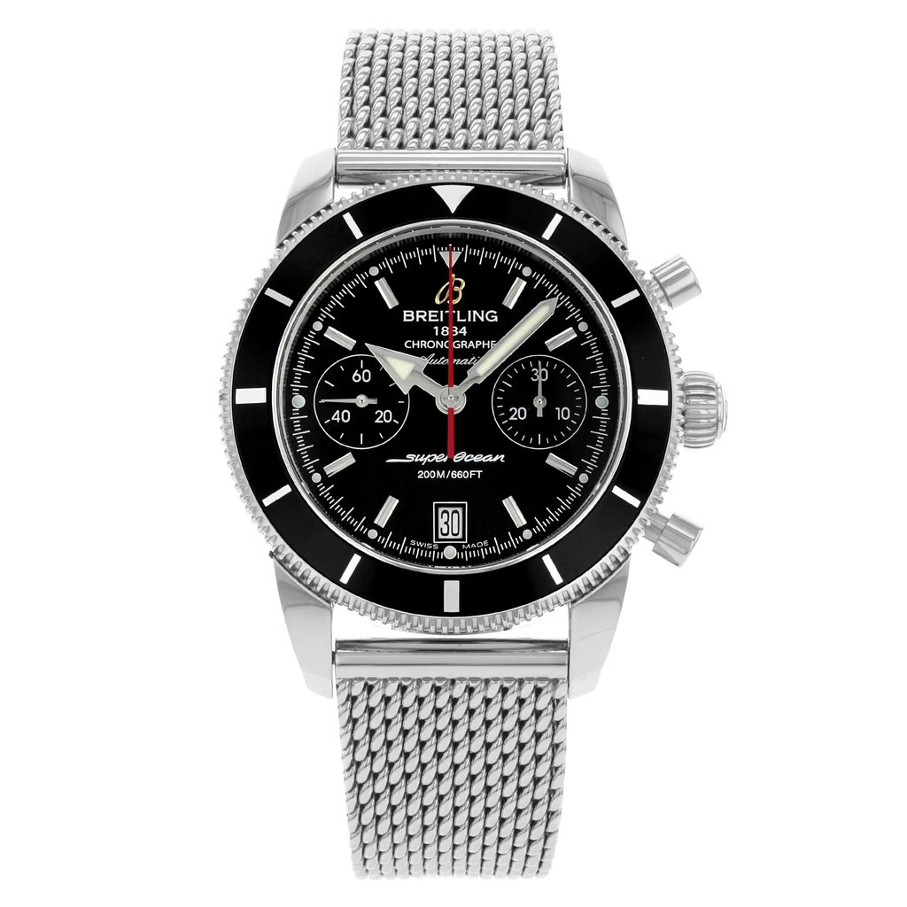 Front Full View Of Breitling A2337024/BB81-154A Stainless Steel Watch Display Model Condition {Product Condition}