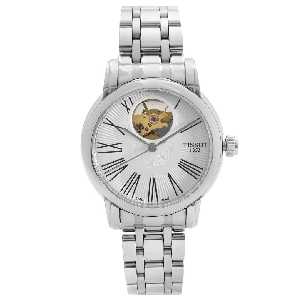 Front Full View Of Tissot T050.207.11.033.00 Stainless Steel Watch Unworn Condition {Product Condition}
