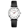 Front Full View Of Wenger 01.1621.103 Stainless Steel Watch Display Model Condition Good