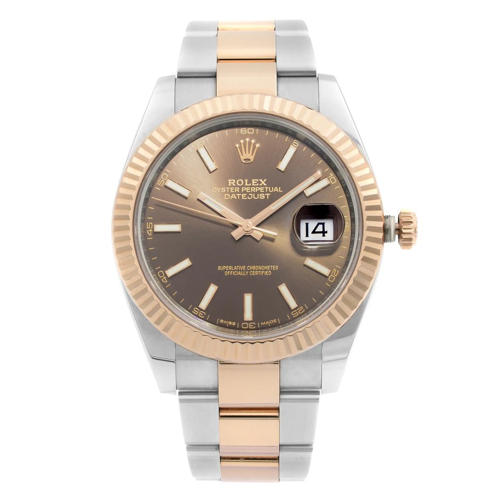 Front Full View Of Rolex 126331CHSO Stainless Steel Watch Pre Owned Condition {Product Condition}