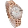 View Of Opposite Crown Facing Side Of Rolex 278285RBR Rose Gold Watch Pre Owned Condition