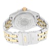 Back View Of {Caseback} Back Case And Closed Stainless and Solid Gold Band Of Breitling C49350 Watch Pre Owned Condition